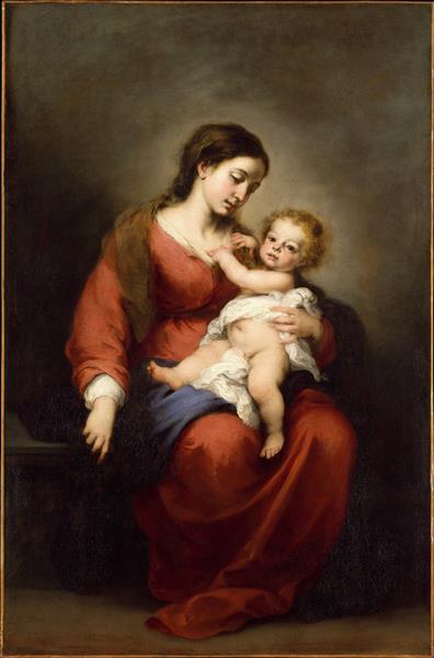 Virgin and Child - Bartolome Esteban Murillo