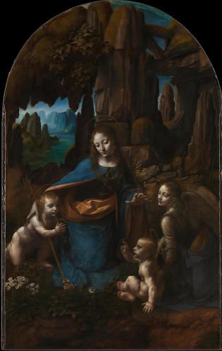 Virgin of the Rocks 1 by Leonardo da Vinci Paint By Number