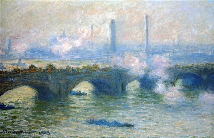 Paint By Number Waterloo Bridge, London by Claude Monet