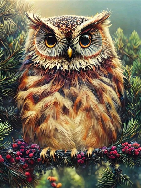 Wise Owl Diamond Painting