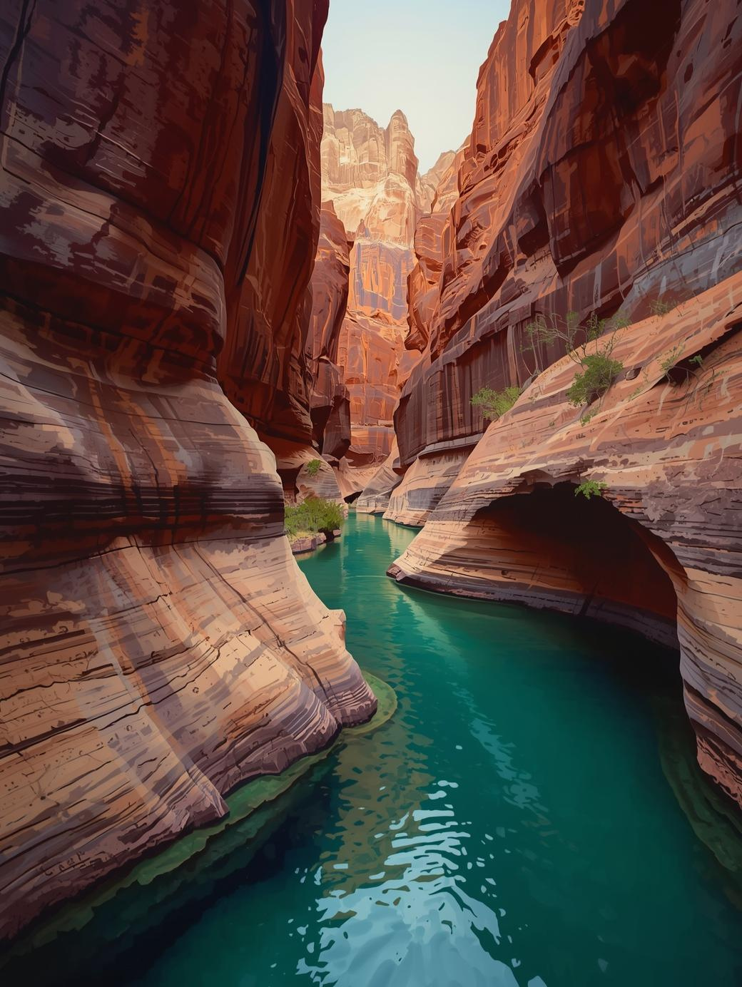 Zion National Park (Utah) Paint by Number Amazing Azure Swimming Holes