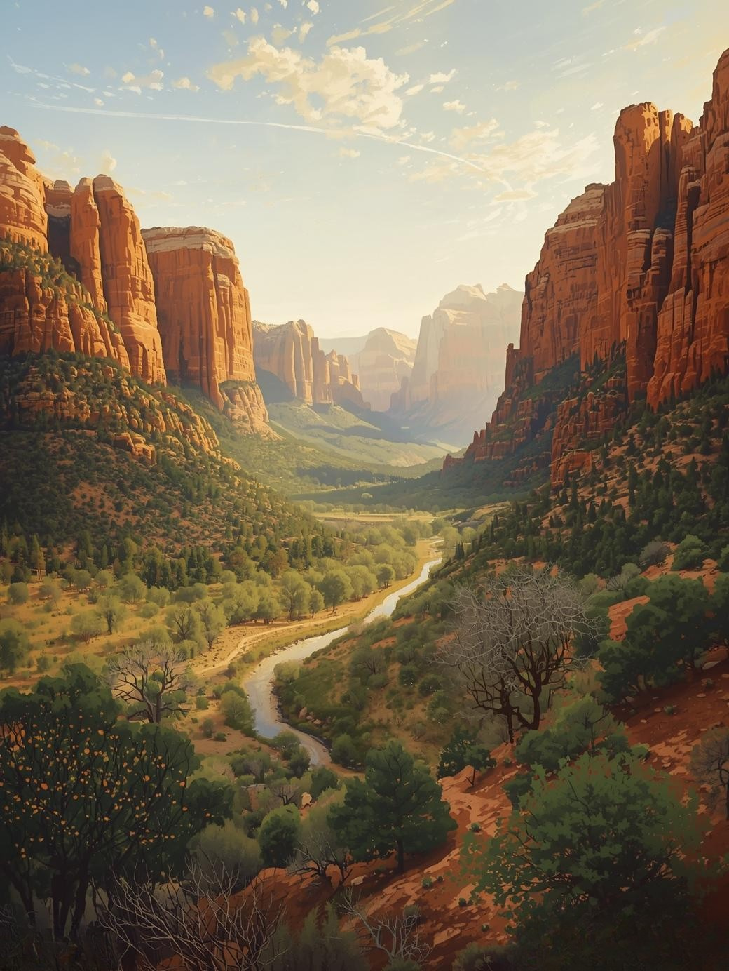 Zion National Park (Utah) Paint by Number Bold Butte Landscapes