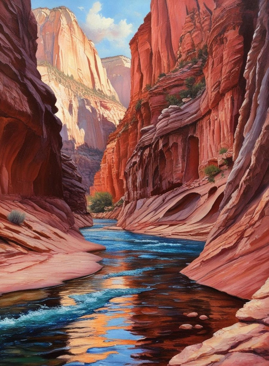 Paint by Number Zion National Park (Utah) The Narrows Beauty