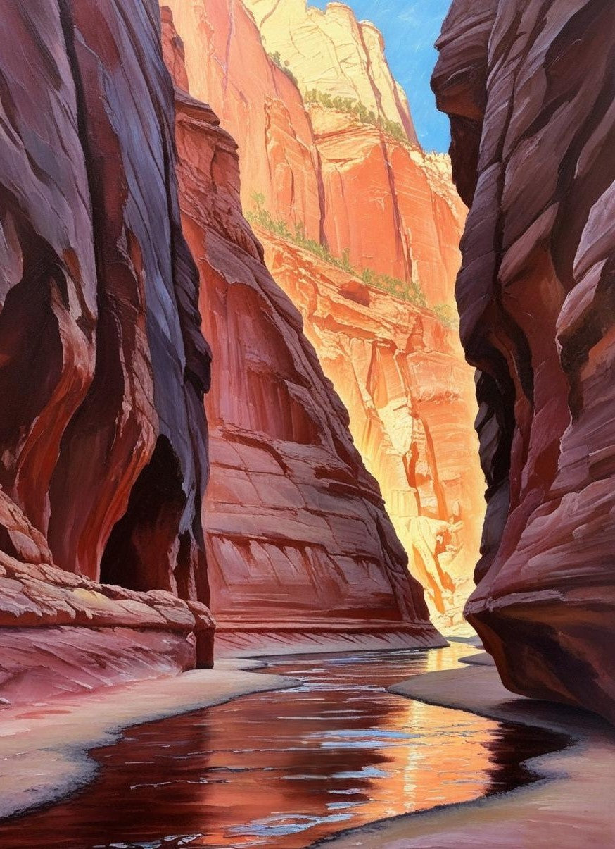 Paint by Number Zion National Park (Utah) The Narrows View