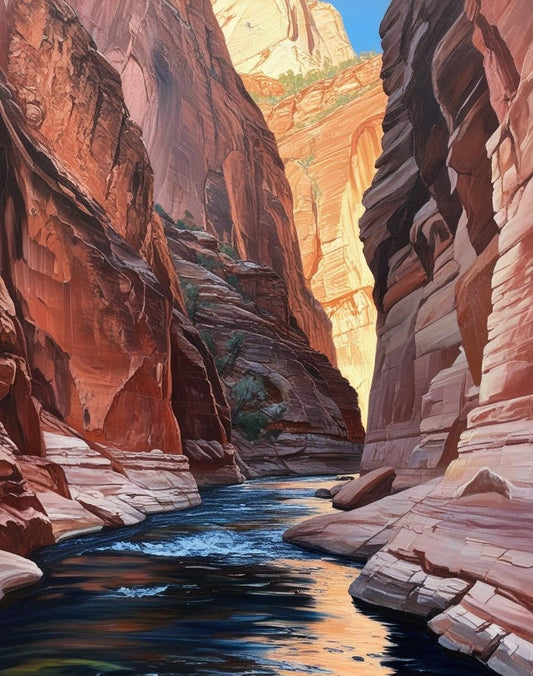 Paint by Number Zion National Park (Utah) The Narrows