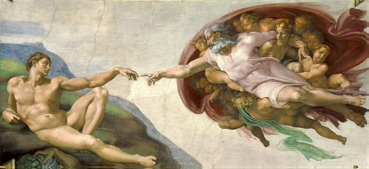 The Creation of Adam by Michelangelo Paint By Number
