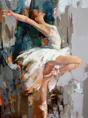 Paint By Numbers Poised Pirouette Ballet