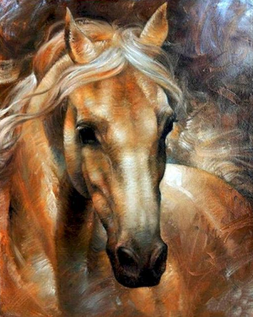 Paint By Number Farm Horse 1