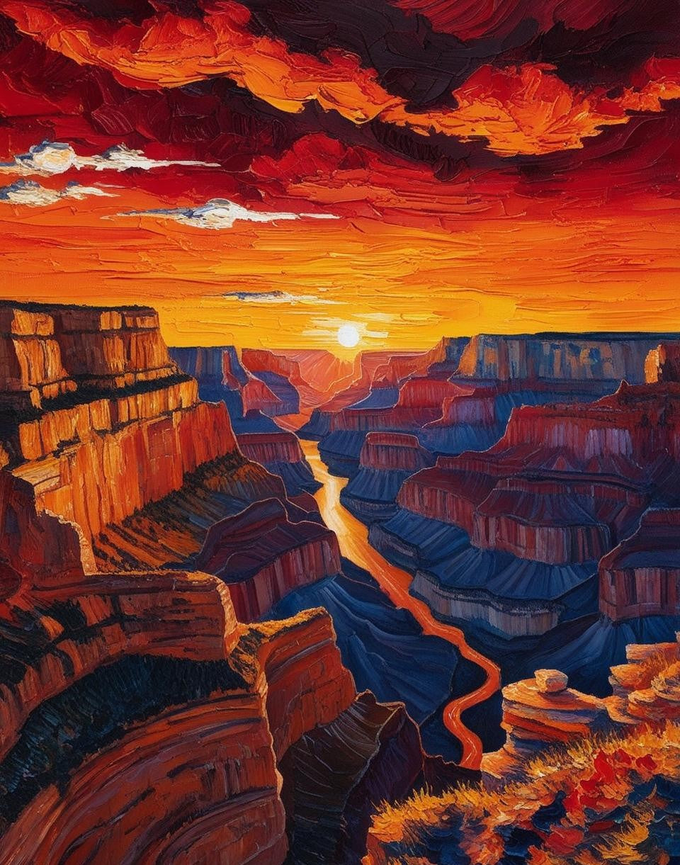 Paint by Number Grand Canyon National Park (Arizona) – Grand Canyon National Park Views
