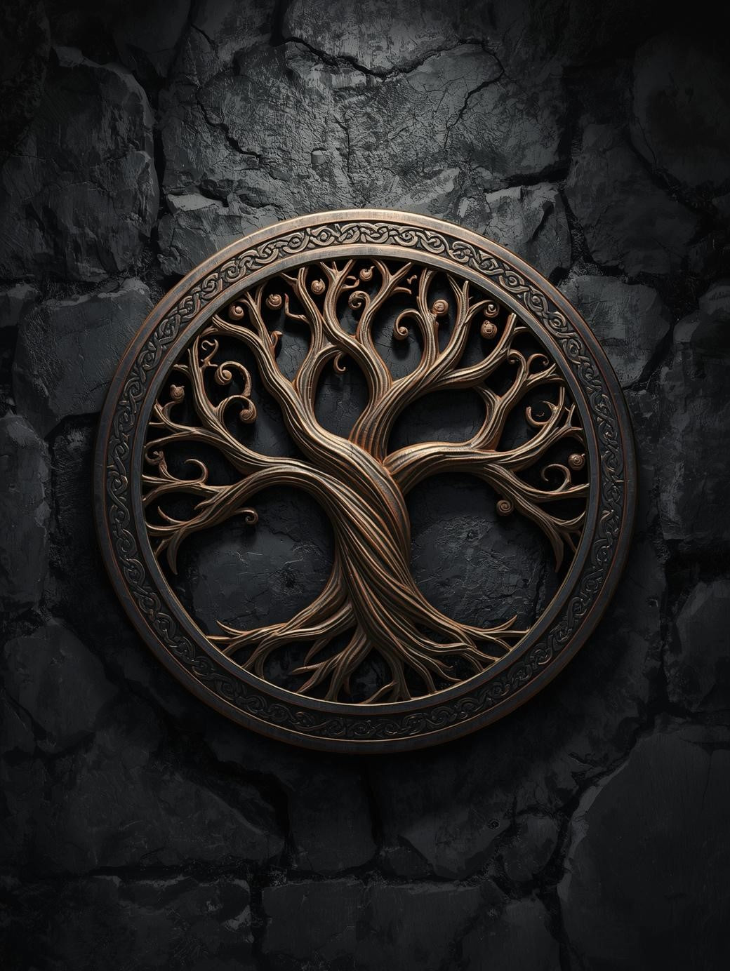 Paint by Number Nordic Tree of Life Rune Symbol – Adult Paint by Number Canvas