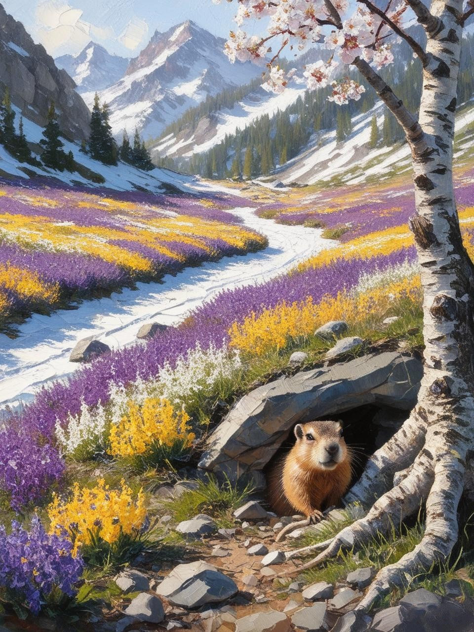 Paint by Number Marmot's Return to the Sun
