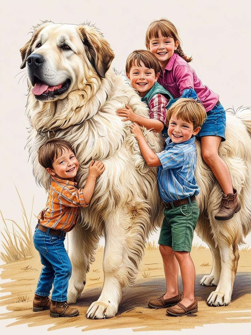 Paint by Number Gentle Giant: Great Pyrenees