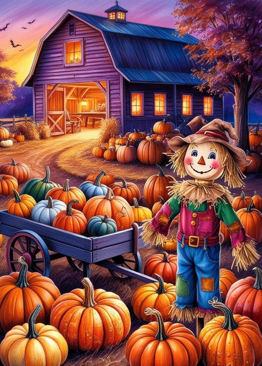 Paint By Number Harvest Scarecrow