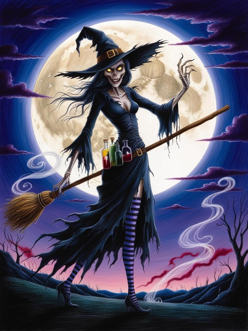 Paint By Number Magical Witch