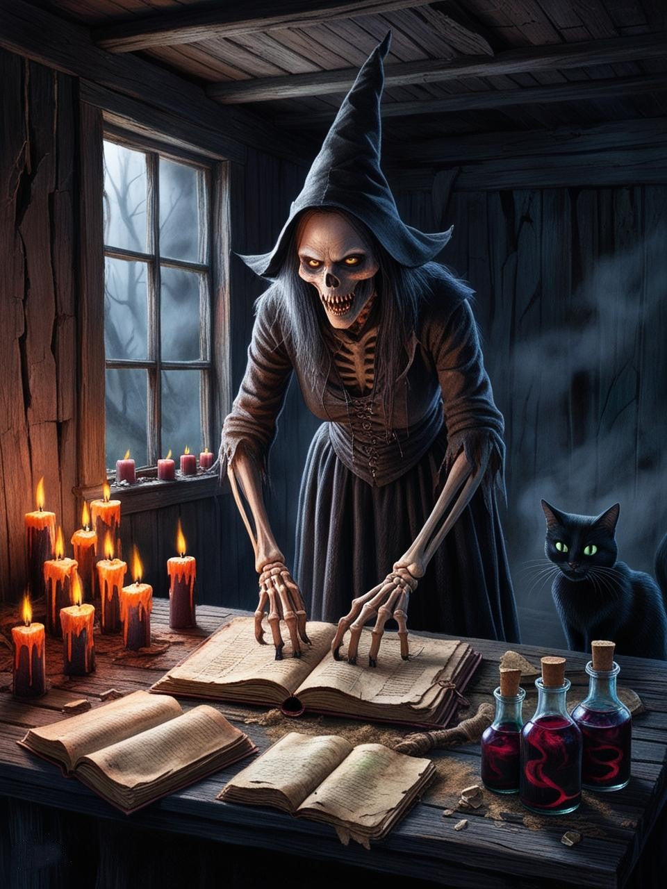 Paint By Number Haunted Sorceress