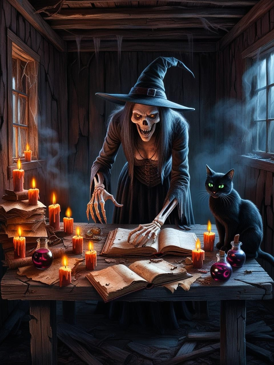 Paint By Number Infernal Witch