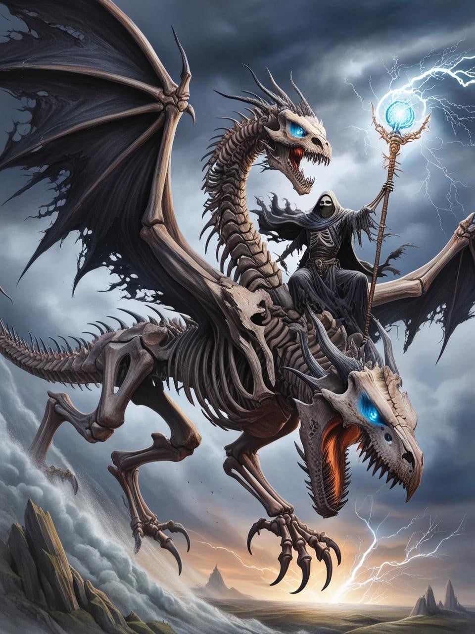 Paint by Number Infernalshade Dragon