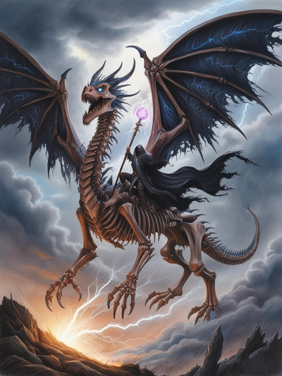 Paint by Number Nightreaver Dragon