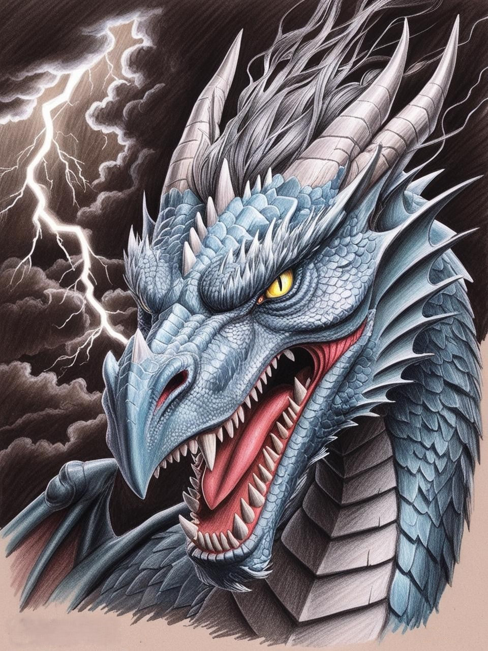 Paint by Number Brimstone Dragon