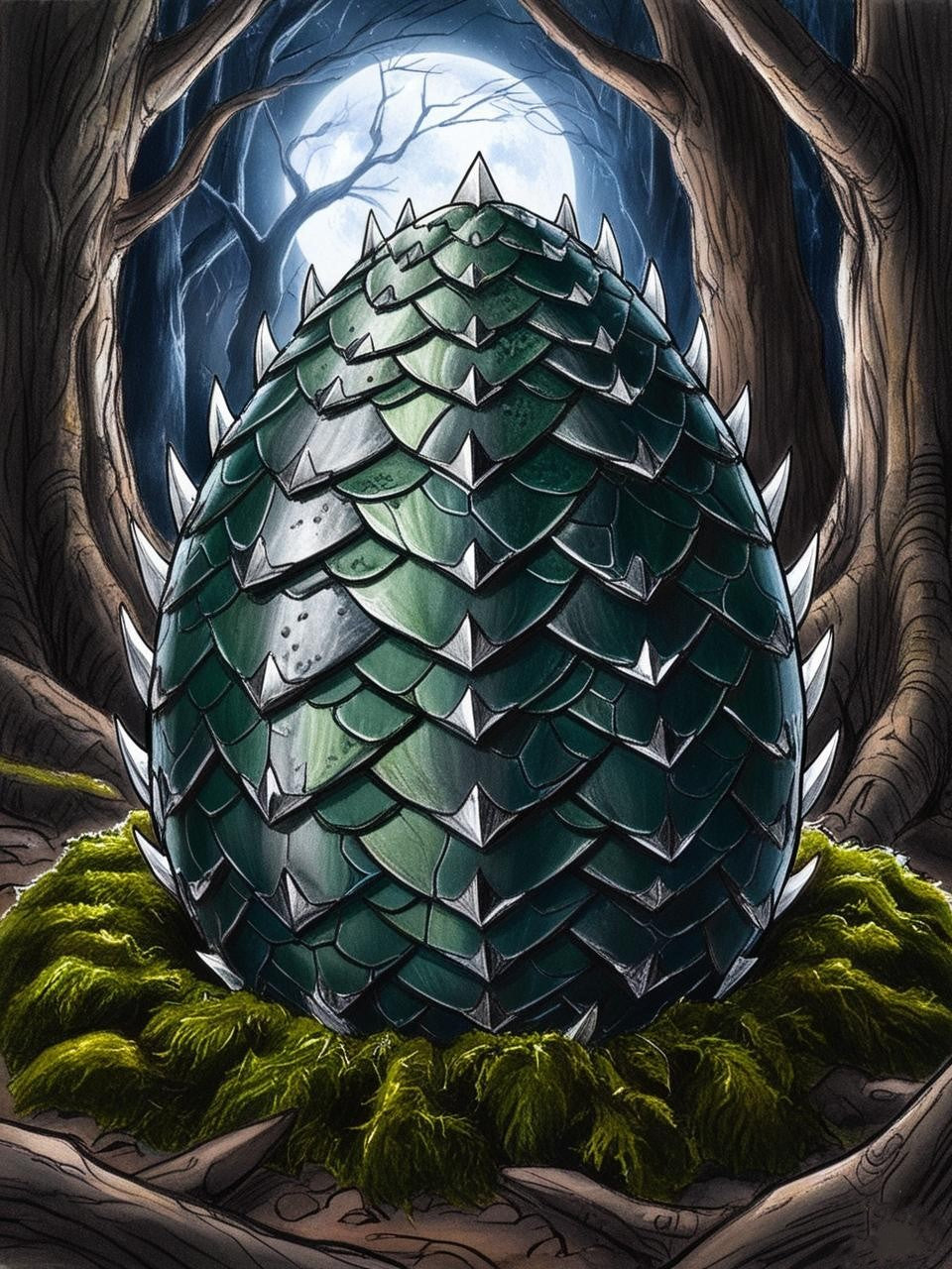 Paint by Number Hellfire Hatchling Egg