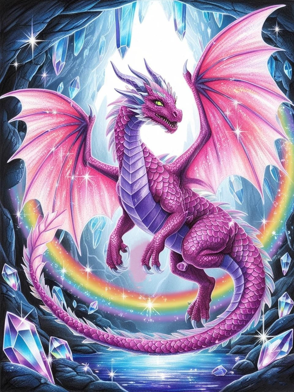 Paint by Number Glacialflare Dragon