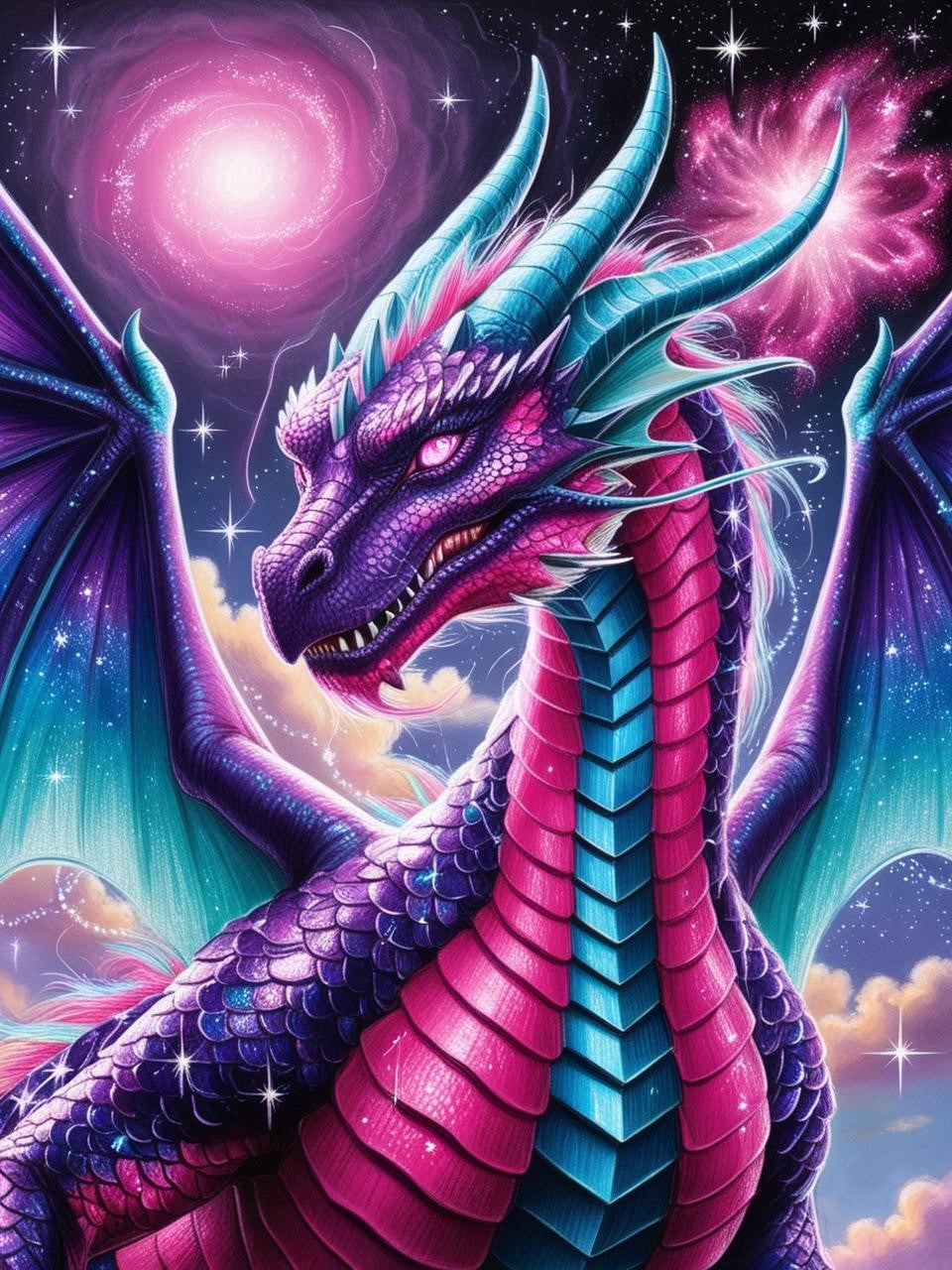 Paint by Number Mysticfang Dragon