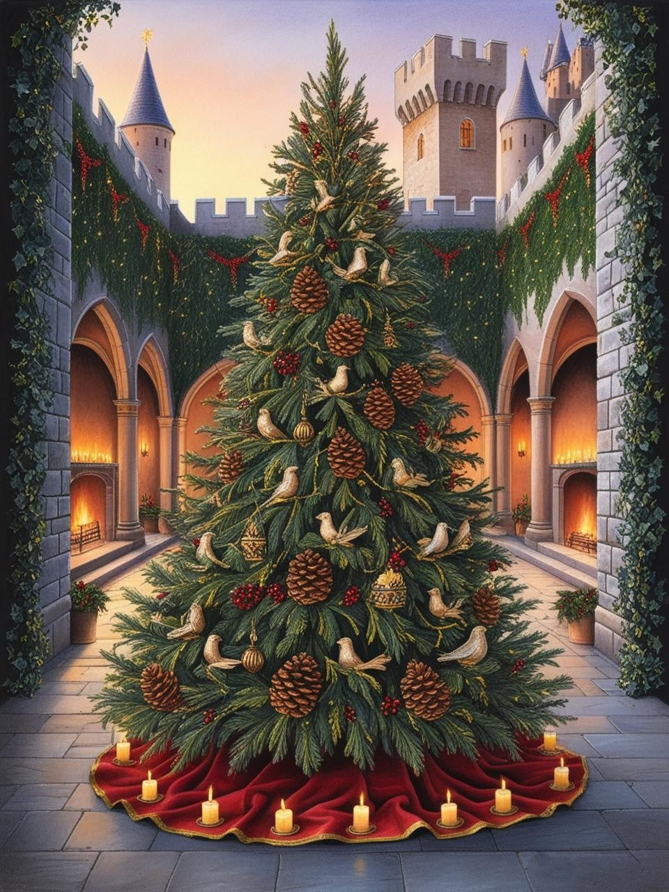 Paint by Number Merry Splendor Christmas Tree