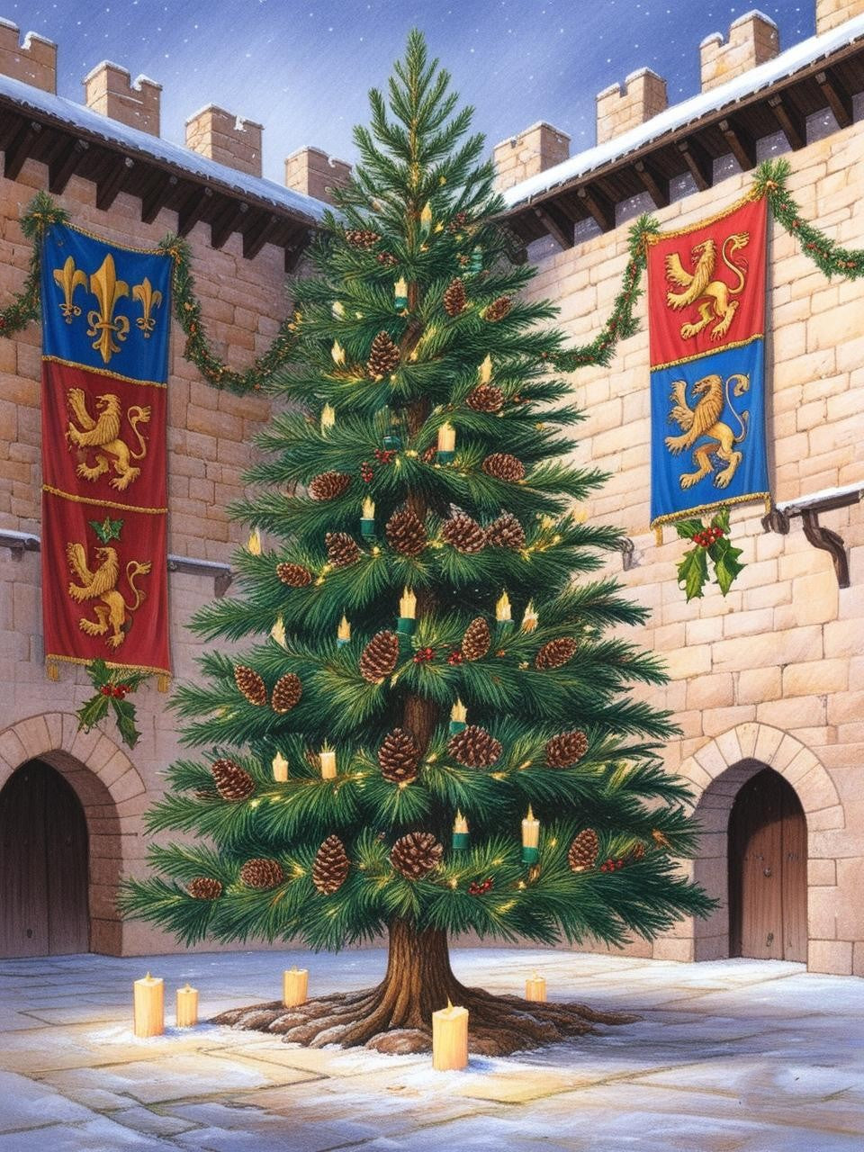 Paint by Number Glittering Traditions Christmas Tree