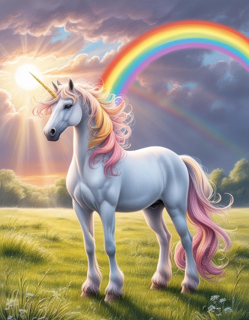 Paint by Number Into the Unicorn’s World