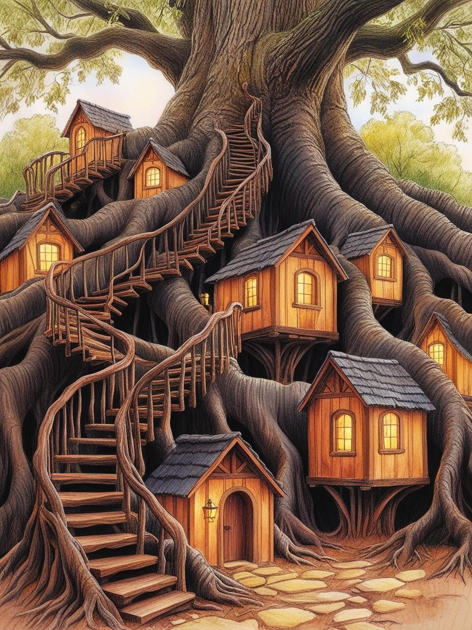 Paint by Number Hollowstone Forest House