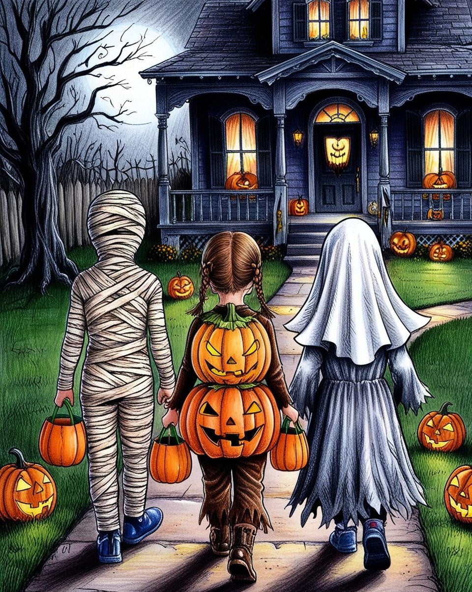 Paint By Number Halloween Adventure