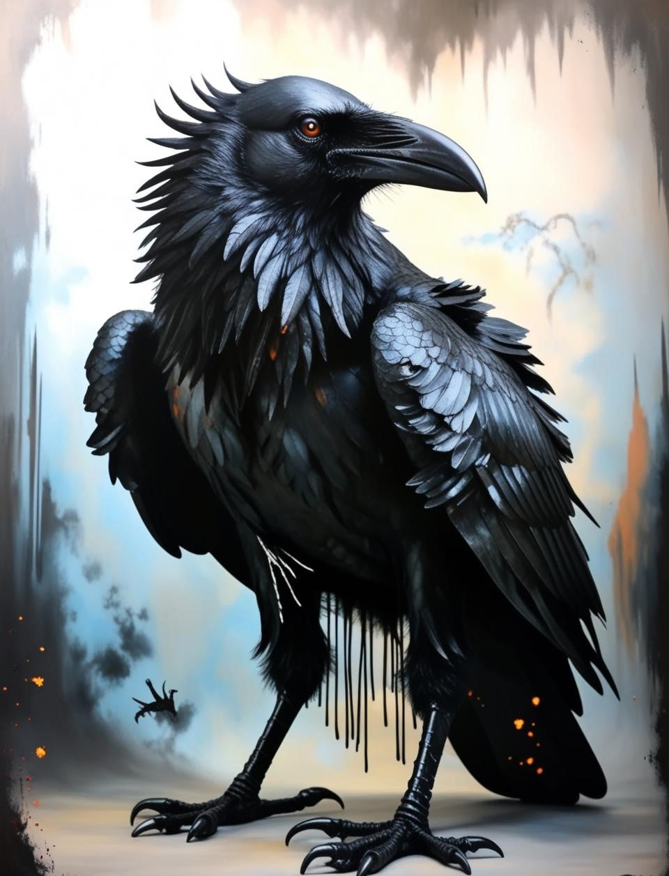Paint by Number Gothic Flight of Crows