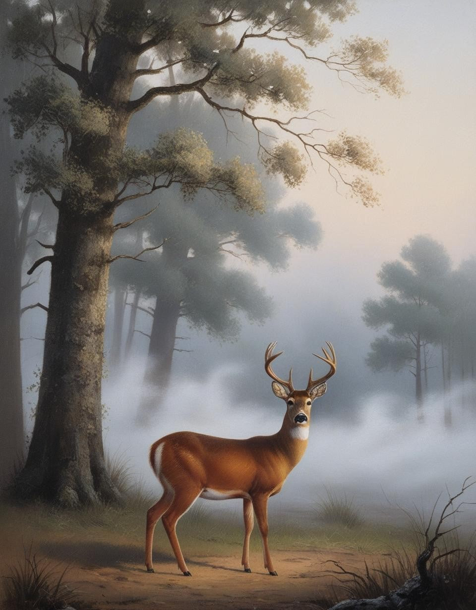 Paint By Number Misty Morning Deer