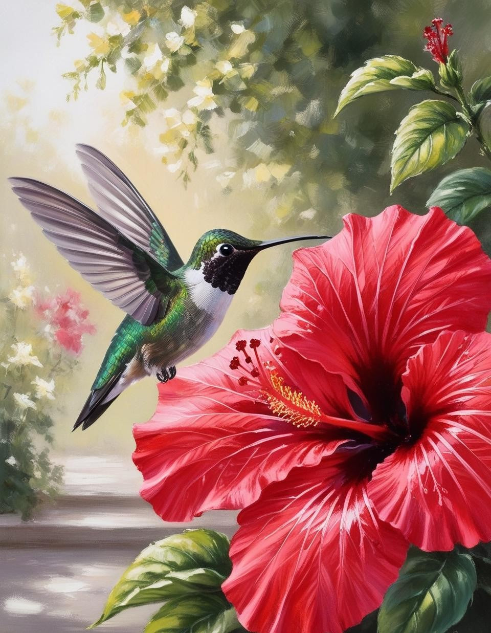 Paint By Number Hummingbird's Grace