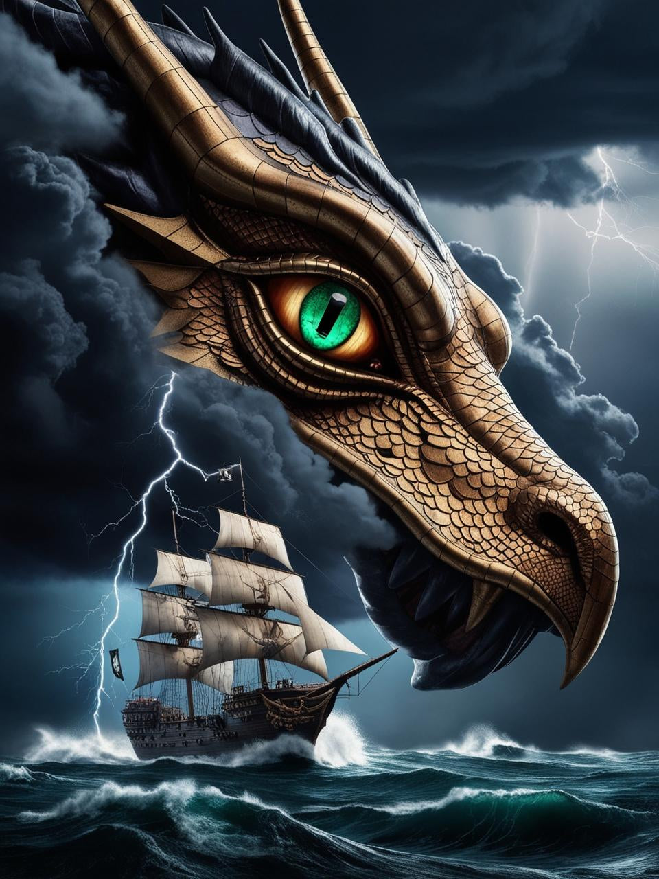 Paint by Number Majestic Sea Dragon