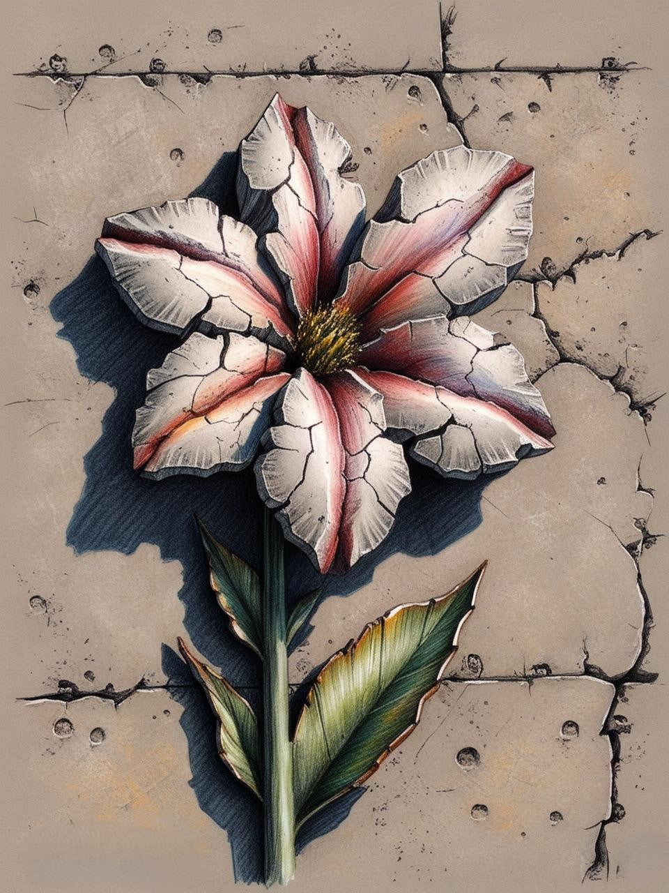 Paint By Number Granite Garden: The Art of Concrete Flowers