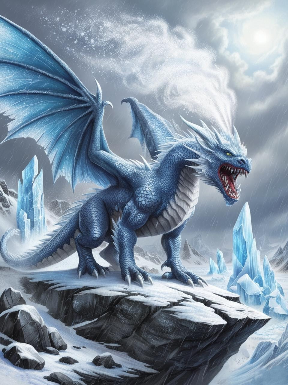 Paint by Number Hellstorm Dragon