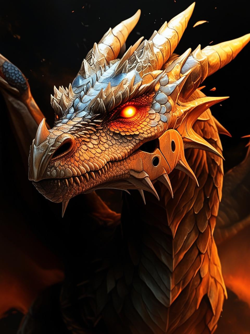Paint by Number Ironfang Dragon