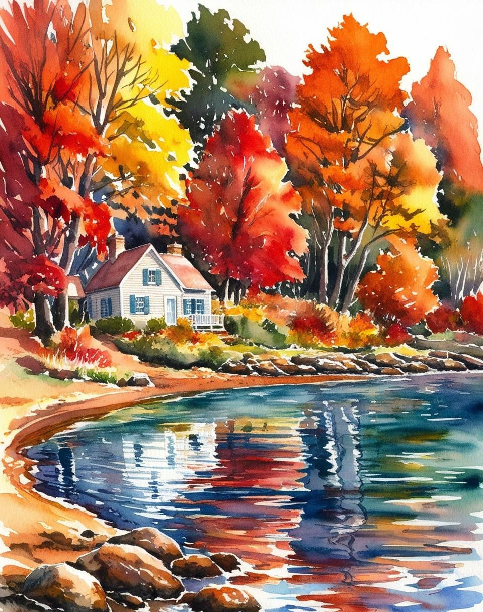 Paint By Number Golden Autumn Day