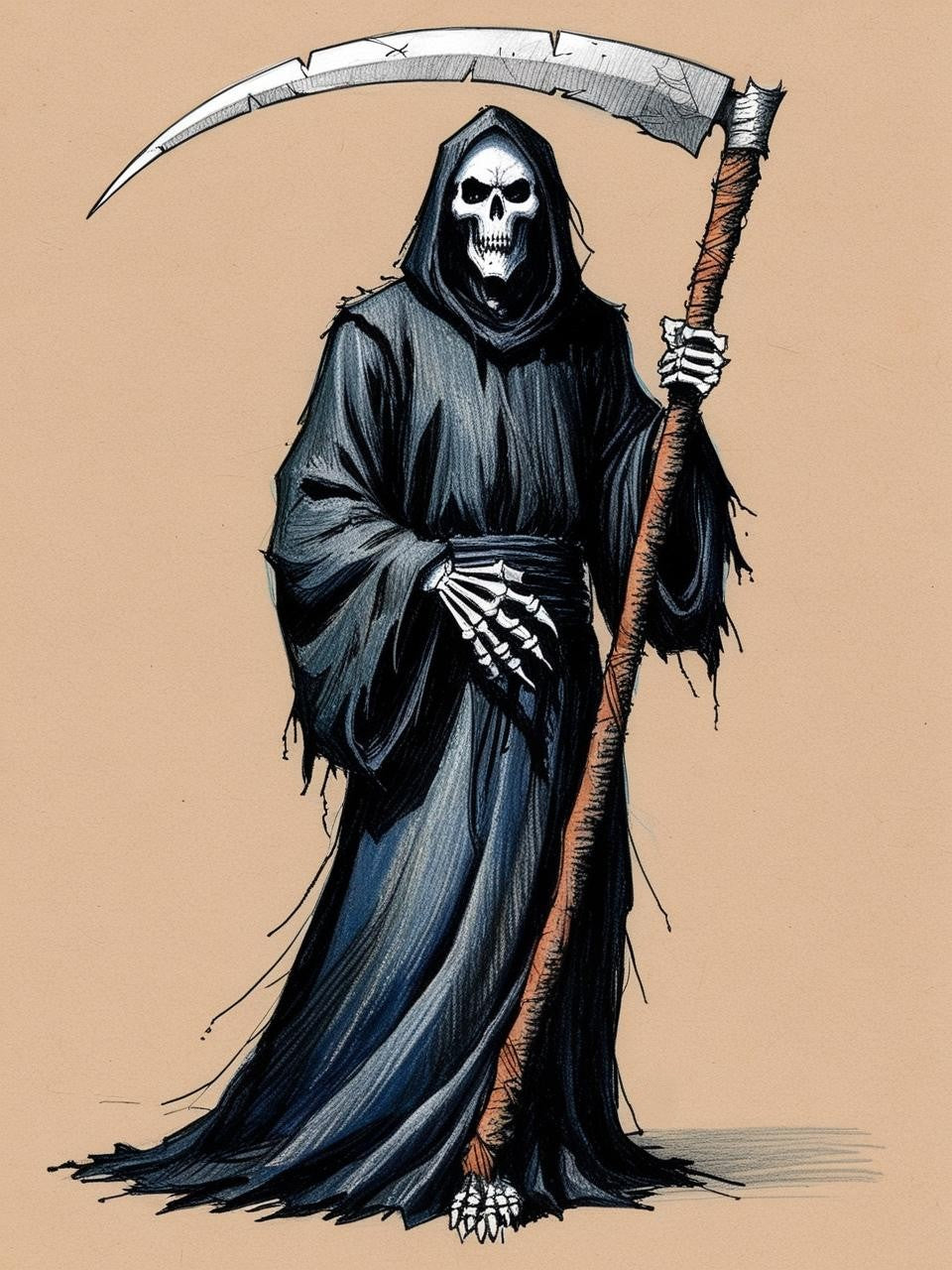 Paint by Number Soul Collector: Grim Reaper