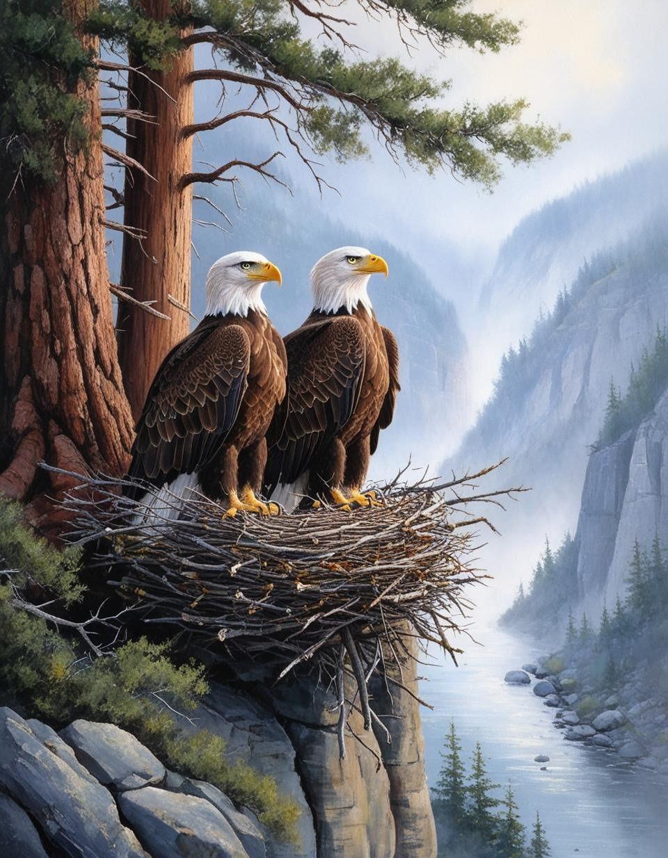 Paint By Number Noble Nesters