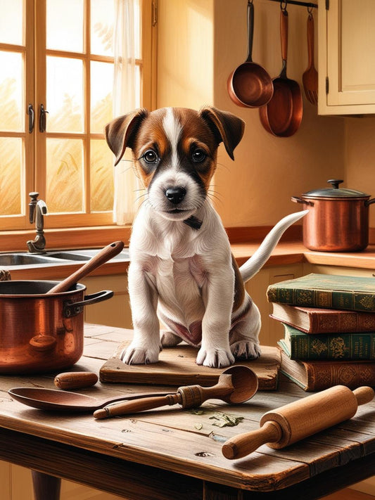 Paint by Number Jack Russell’s Kitchen Adventures