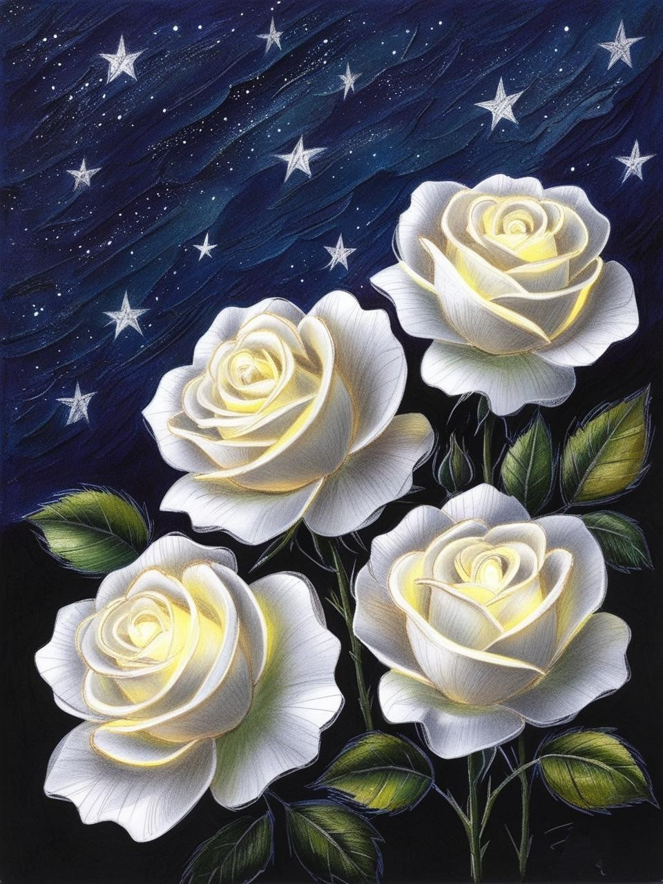 Paint by Number Lovely Roses