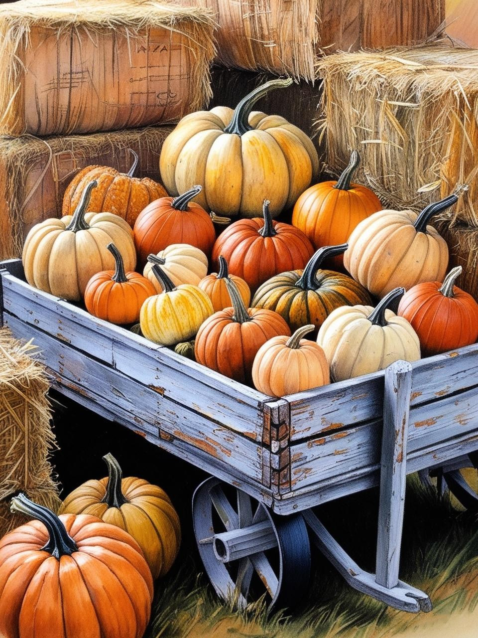 Paint By Number Golden Harvest