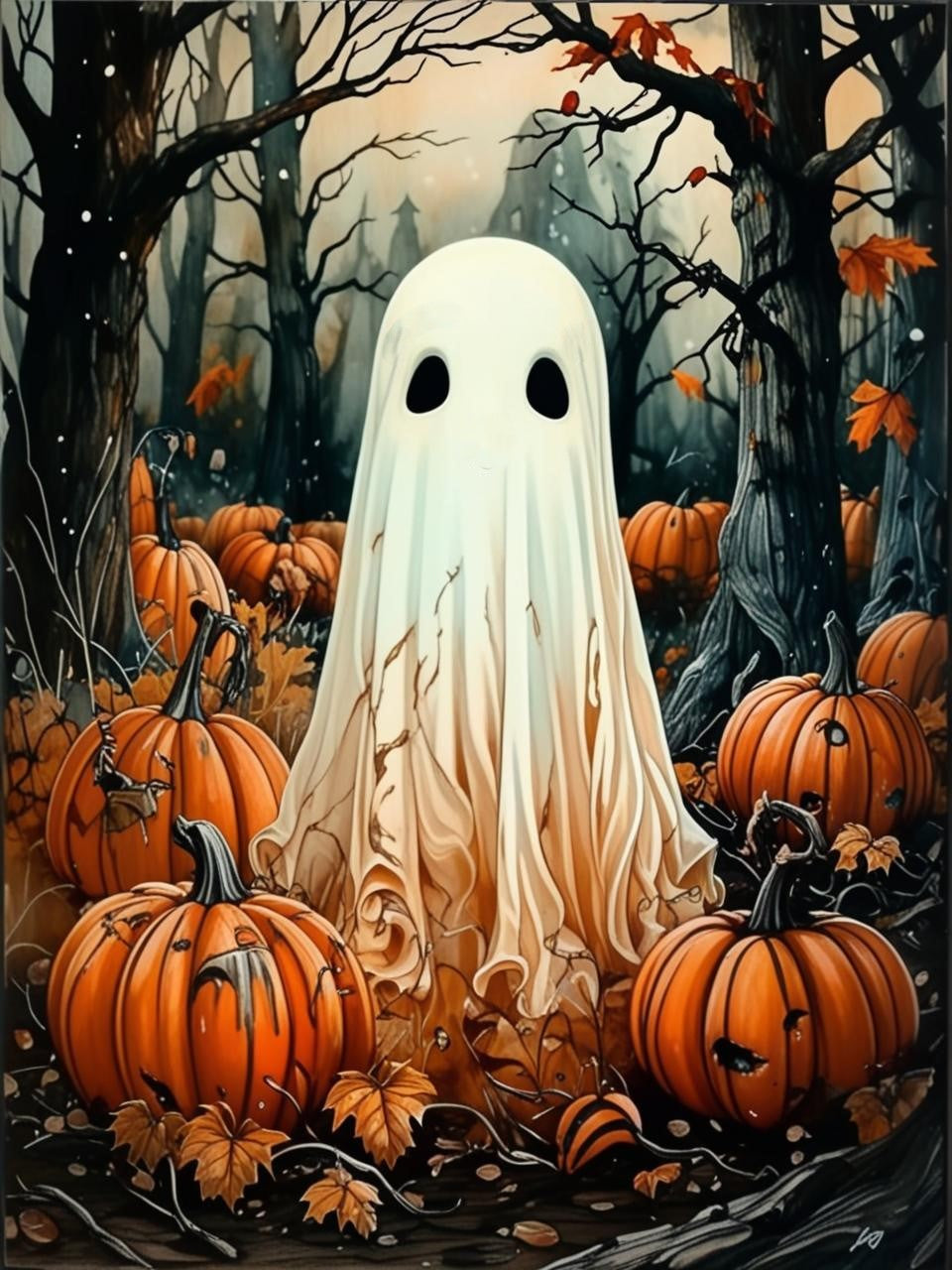 Paint by Number Haunted Patch