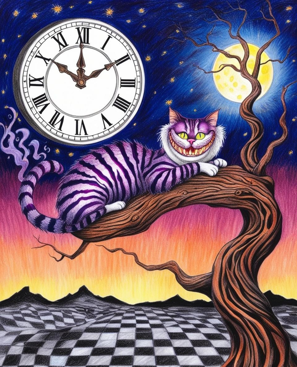 Paint by Number Moonlit Mischief: The Striped Cat