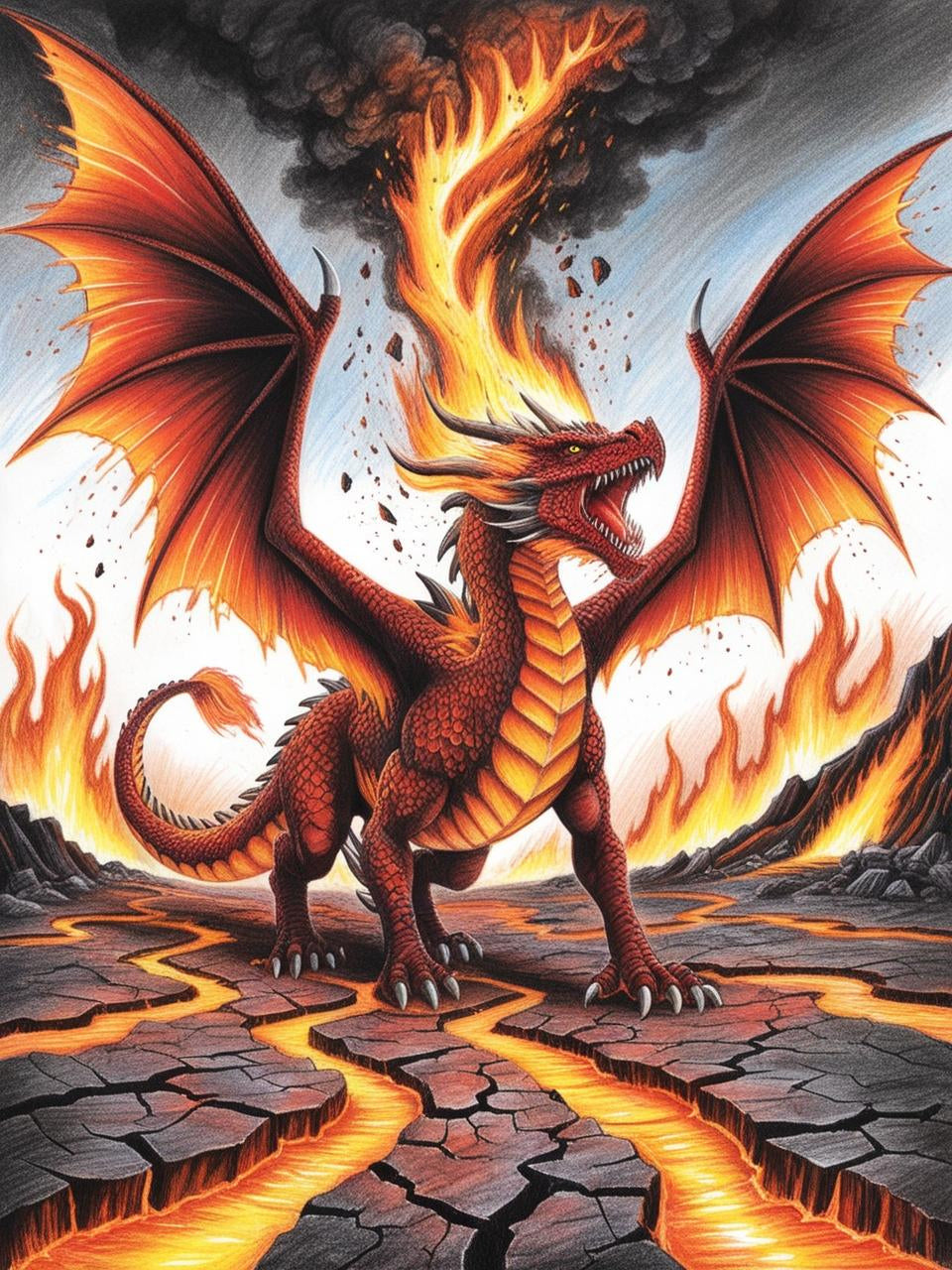 Paint by Number Midnightreign Dragon