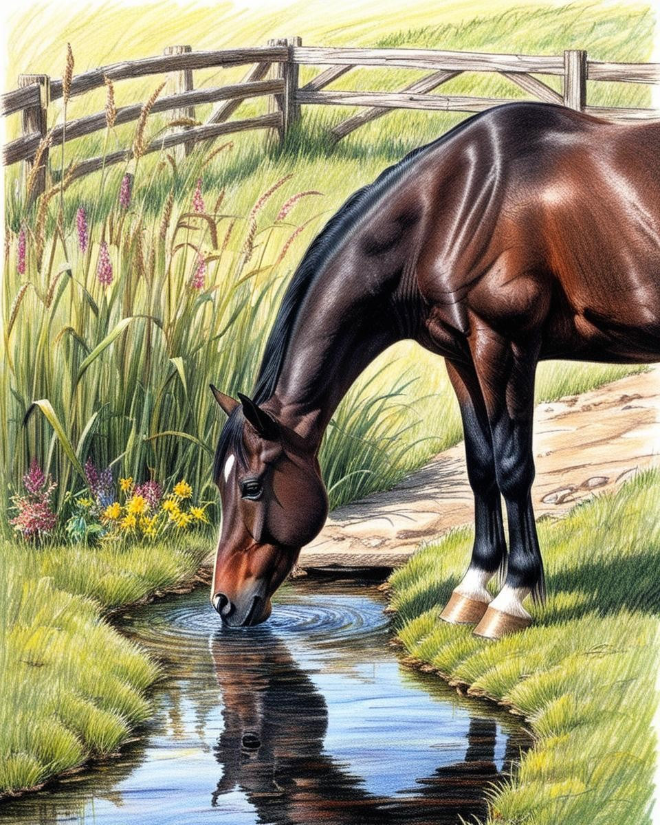 Paint by Number Hooves on the Farm