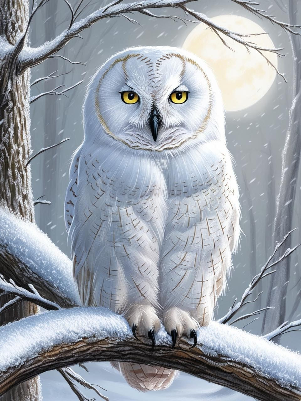 Paint by Number Nightwatcher Owl