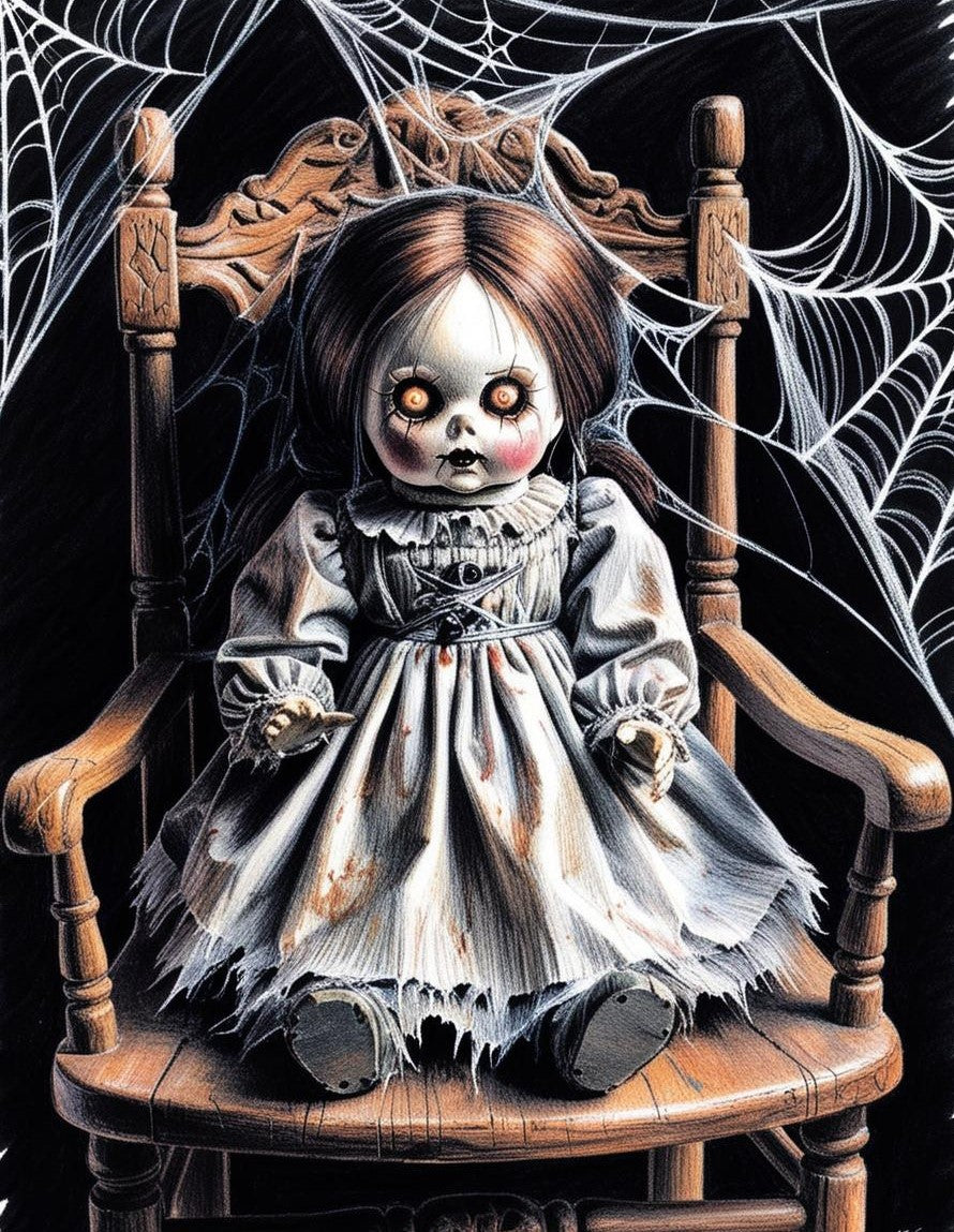 Paint by Number Ghostly Doll
